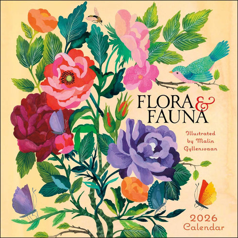 FLORA & FAUNA 2026 WALL CALENDAR